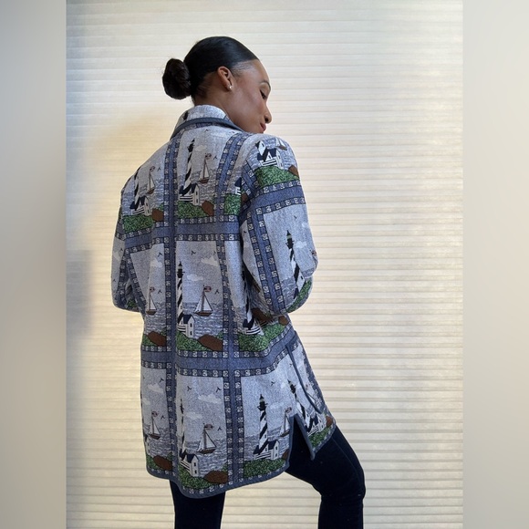 Blair Sailboat Vintage Tapestry Coat - Picture 4 of 14